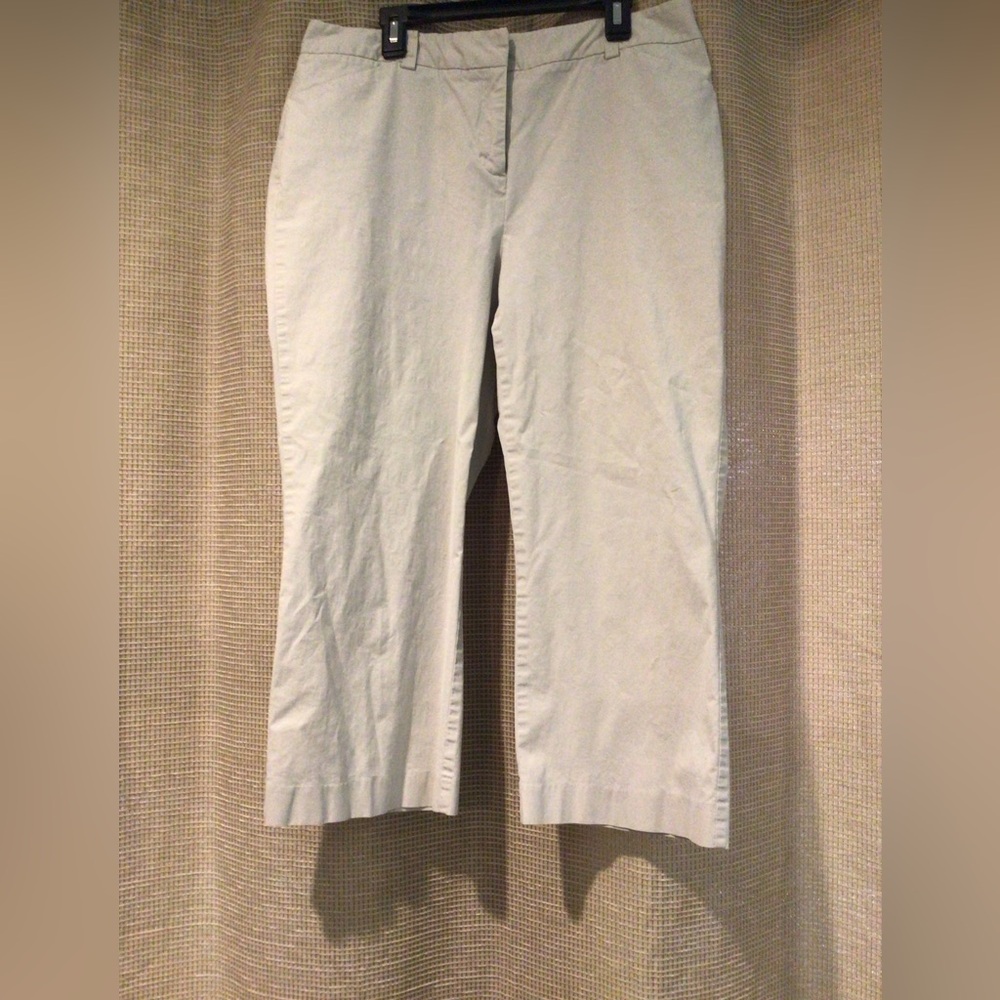 Ann Taylor Light Sage Green Capris